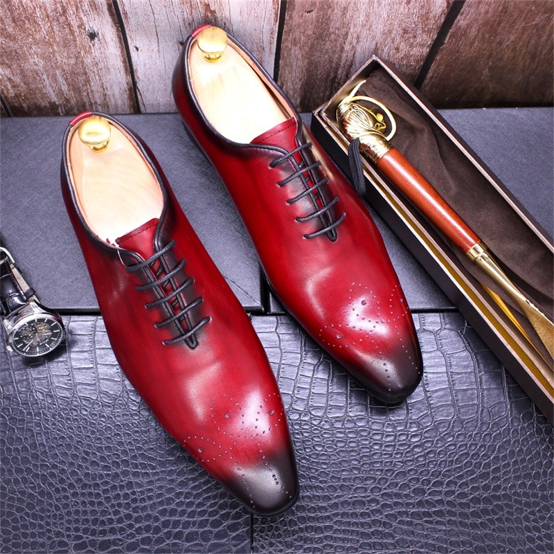 Hand Color Rubbing Business Leather Shoes
