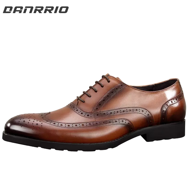 Brogues Carved British Style Oxfords