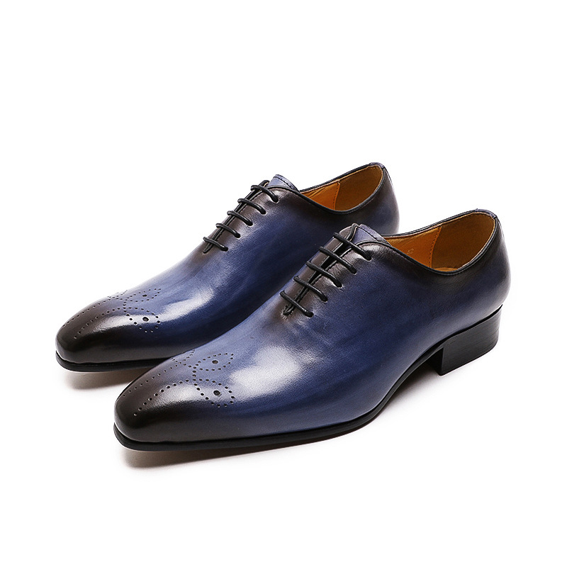 Hand Color Rubbing Business Leather Shoes