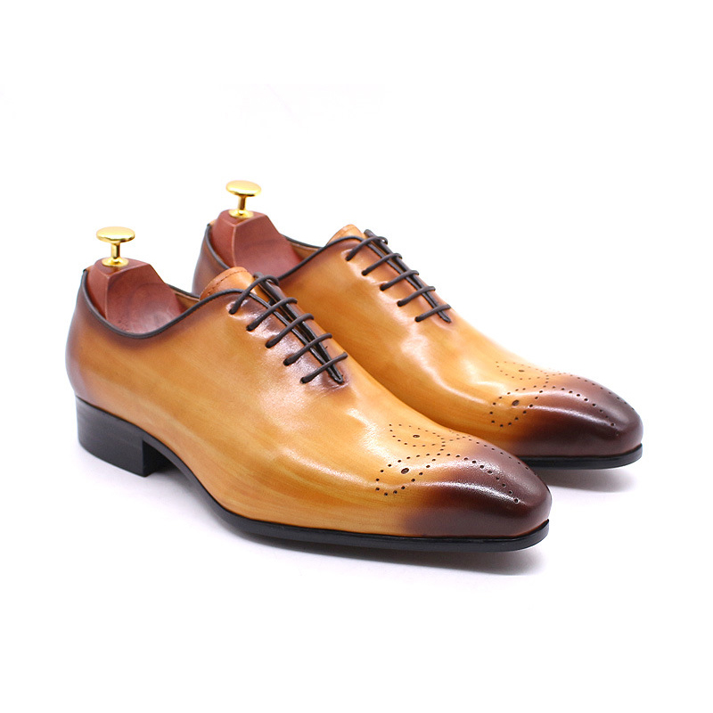 Hand Color Rubbing Business Leather Shoes