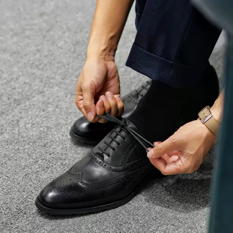 Brogues Carved British Style Oxfords