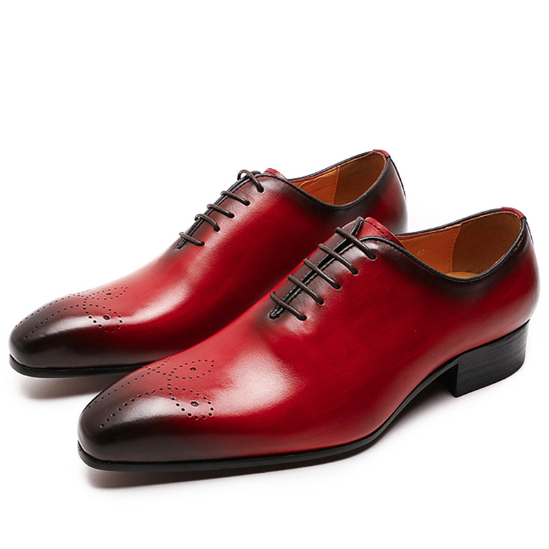 Hand Color Rubbing Business Leather Shoes