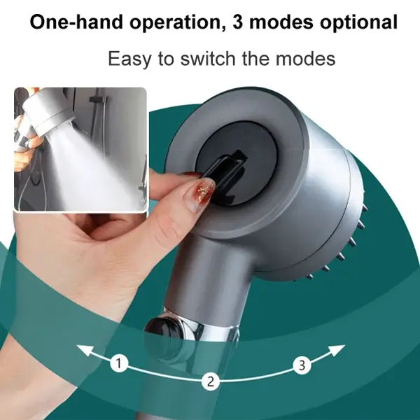(🔥 HOT SALE NOW-70% OFF) -🎁German massage multifunctional one-button adjustment shower head