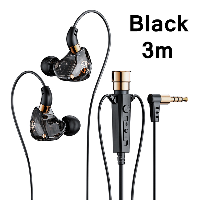 HiFi Wired Headphones with Microphone Noise-Cancelling Dynamic Earphones In Ear Earbuds Bass Headset For Sports Fitness Music  1